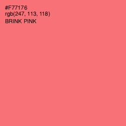 #F77176 - Brink Pink Color Image